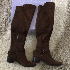 Marc Fisher Multi Fabric Over the Knee Boots